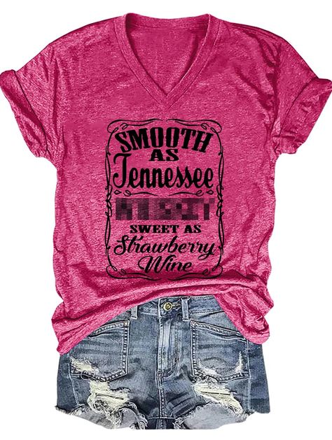 PRICES MAY VARY. Features: Women's shirt, tennessee whiskey country music shirt, western music festival tops, funny graphic tshirts for women, cute tshirts with sayings, casual fall humorous tops, casual workout shirts for women, graphic tees for women funny sayings, short sleeve shirt women. Material: Cotton polyester blend, super soft and comfortable to wear, good affinity to skin. Recommend hand wash gently in normal temperature water, don't bleach or washed with hot water. Multiple Occasion Smooth As Tennessee Whiskey, Black Flame Candle, Flame Candle, Strawberry Wine, Black Flame, Country Music Shirts, Tennessee Whiskey, Music Tees, Fashionable Clothes