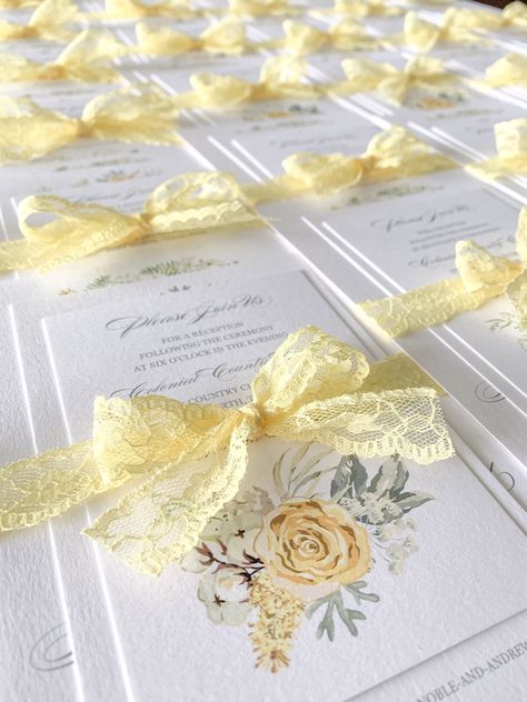 Wedding ceremony — Sincerely, Addison- #Addison #Sincerely #Wedding Check more at https://howcandothis.com/weddingideas/wedding-ceremony-sincerely-addison/ Yellow Theme Wedding Invitation, Yellow Color Wedding Theme, Pale Yellow Wedding Invitations, Pastel Yellow Wedding Invitations, Yellow Wedding Invites, Baby Yellow Wedding Theme, Yellow Quinceanera Theme, Light Yellow Wedding Theme, Butter Yellow Wedding