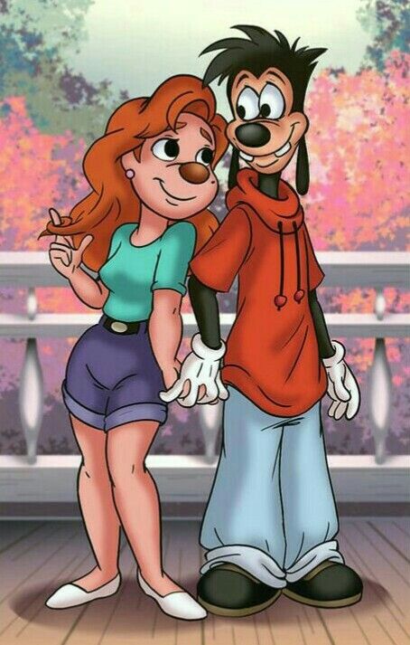 Max and his sweetheart Roxanne Goofy Son And Girlfriend, Max And Roxanne, Max Goof, Disney Amor, Animation Story, A Goofy Movie, Cartoon Couples, Goof Troop, Goofy Disney