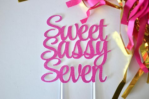 Excited to share this item from my #etsy shop: Seven Cake Topper, Happy 7th Birthday, Gold Topper, Glitter Sweet Sassy Seven Cake Topper, 7 Cake Topper, Happy 7th Birthday, 7 years old Sweet Sassy Seven Birthday, 7th Inning Stretch Birthday, Sweet Sassy And Six Birthday Cake, 7 Birthday Shirt Girl, Sassy 7 Birthday Shirt, 3rd Birthday Party For Girls, 7 Cake, 7th Birthday Cakes, 7th Birthday Party Ideas