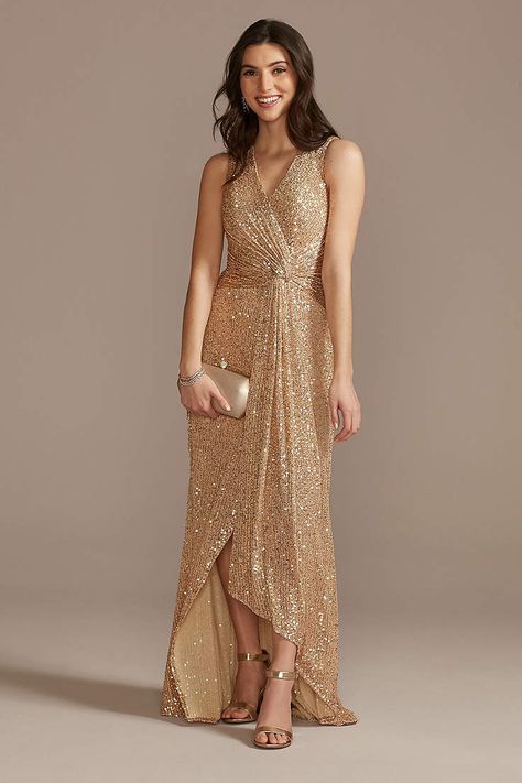 Prom Cocktail Dress, Womens Active Wear Outfits, Champagne Prom Dress, Luxury Floor, Sequin Wedding, Cocktail Dress Prom, Sequin Prom Dress, Party Women, Sophisticated Dress