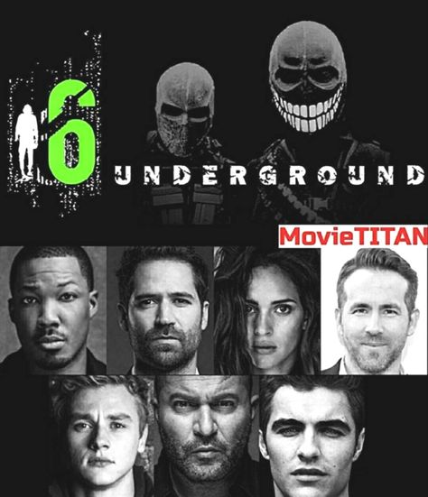 6 Underground Movie Poster, 6 Underground Movie, Capitan America Wallpaper, Movie Poster Ideas, 6 Underground, America Wallpaper, Underground Film, Amazon Prime Movies, Leon The Professional