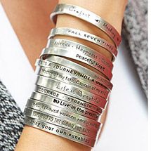 Note To Self Inspirational Lead-Free Pewter Cuff Bracelet Stamping Jewelry, Metal Stamped Jewelry, Chakra Beads, Message Bracelet, Metal Cuff Bracelet, Stamped Metal, Notes To Self, Spoon Rings, Gift Inspiration