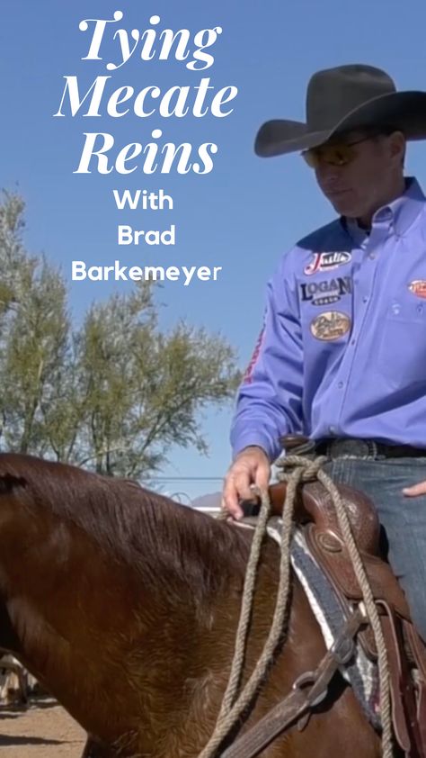 Brad Barkemeyer talks mecate reins, in this clip from Horse&Rider OnDemand. Learn how to effectively hold and use your mecate reins from a pro. Subscribe to OnDemand for amazing access to the top trainers in the Western industry! Mecate Reins, Mohair Cinch, Western Horsemanship, Ranch Riding, Ranch Horse, Equine Therapy, Cow Horse, Horse Ranch, Achieve Success