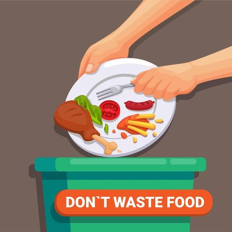 Dont Waste Food Drawing, Dont Waste Food, Food Drawing Easy, Kitchen Sayings, World Food Day, Social Studies Projects, Food Day, Interesting Facts About Yourself, Food World