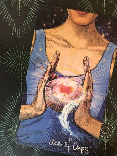 Featured Card of the Day - Ace of Cups - Lightseer’s Tarot by Chris-Anne Donnelly Ace Of Cups, Seeds Of Love, New Connections, Love Message, Self Love, The Day