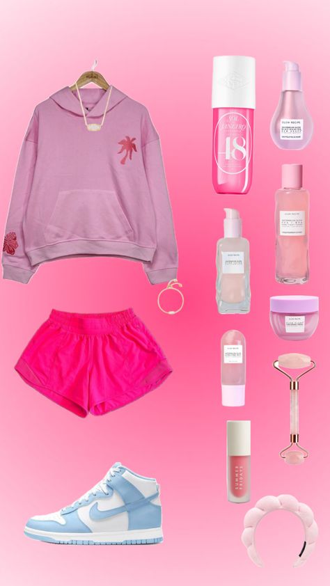 pink fit! would you wear it?💗 #fyp #viral #makeup #skincare #ppp #pinkpalmpuff #lululemon #glowrecipe #preppy #goviral Viral Makeup, Trendy Outfits For Teens, Pink Fits, Makeup Skincare, Outfits For Teens, Wear It, Trendy Outfits, Makeup, Pink