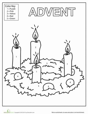 Christmas Kindergarten Worksheets: Advent Candles Coloring Page Advent Worksheets, Advent Candle Colors, Catholic Advent Wreath, Advent Crafts, Christmas Teaching, Advent Activities, Christmas Kindergarten, Advent For Kids, Advent Season