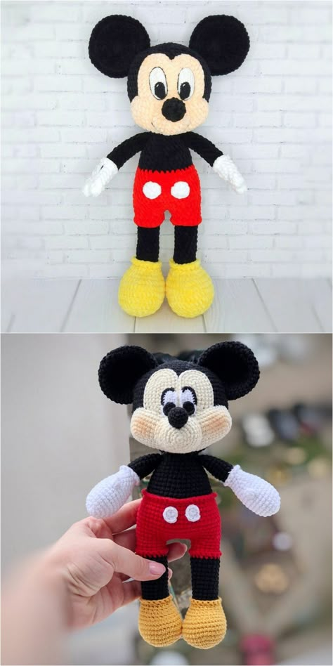 Mickey Mouse Amigurumi Free Pattern - En.amigurumitariflerim.com Mickey Mouse Amigurumi Free Pattern, Crochet Minnie Mouse Free Pattern, Free Crochet Toy Patterns English, Mickey Mouse Amigurumi Patron Gratis, Minnie Mouse Crochet Pattern Free, Crochet Mickey Mouse Pattern Free, Mickey Mouse Crochet Pattern Free, Mickey Mouse Crochet Pattern, Mouse Amigurumi Free Pattern