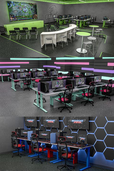 Academic esports is growing, here is some inspiration on how to create spaces for students to grow. #MiEN #k12education #highereducation #design #furniture #21stcenturylearning #learning #schooldesign #collaboration #students #teachers #softseating #schoolfurniture #activelearning #activefurniture #makerspace #esports Makerspace Furniture, 21st Century Learning, Space Projects, Learn Crafts, School Furniture, School Events, Soft Seating, Learning Spaces, Create Space