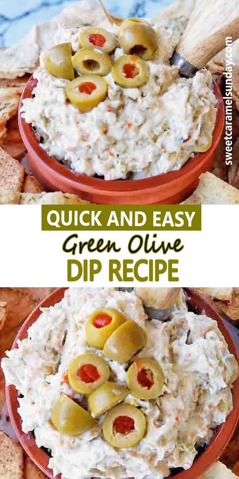 Olive Cream Cheese Dip, Olive Cream Cheese, Green Olive Dip, Olive Dip Recipe, Olive Dip, Olive Spread, Cream Cheese Dip, Easy Dip, Olive Recipes