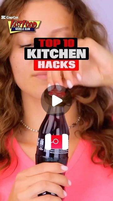 Kory Alden • Fast Food Secrets Club on Instagram: "Top 10 Kitchen Hacks This Year- We gathered some creative and interesting hacks you can enjoy. #lifehacks #foodhacks #kitchensecrets" Cooking Hacks Videos, Food Hacks Videos, Kitchen Storage Hacks Diy, Food Hacks Easy, Food Saver Hacks, Cool Food Hacks, Kitchen Hacks Diy, Cool Hacks, Kitchen Hacks Cooking