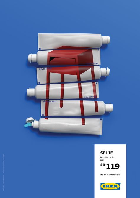 The campaign was made for IKEA Saudi Arabia. Ikea Ad, Affordable Nightstand, Ikea Nightstand, Guerrilla Marketing, Ogilvy Mather, Ikea New, Logos Retro, Furniture Ads, Collateral Design