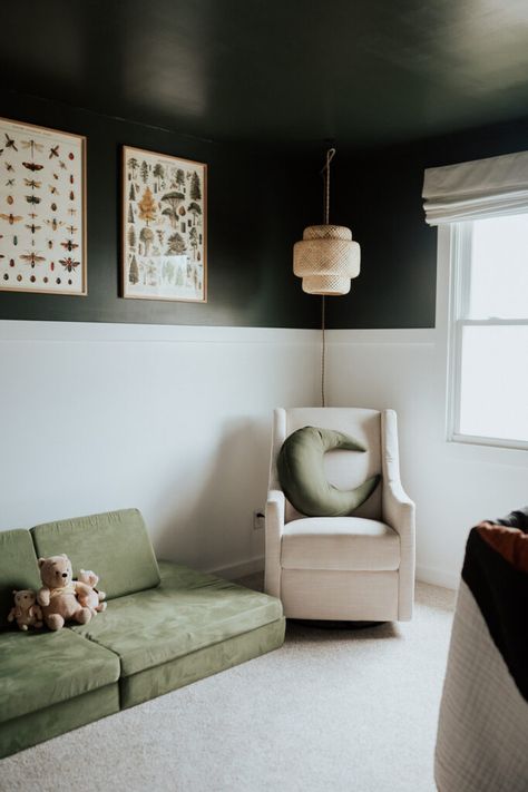 Bamboo Nugget Couch in Boy Nursery Cozy Fort, Nugget Couch, Bedroom And Playroom, The Nugget, I Want A Baby, Basement Playroom, Muir Woods, Bedroom Couch, Tiny People