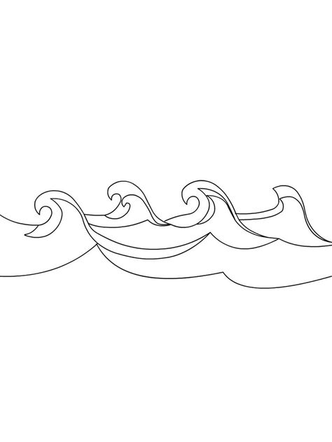 Wave Coloring Page, Waves Coloring Pages, Working Thanksgiving, Wave Outline, Shopkins Colouring Pages, Calming Coloring Pages, Ocean Coloring Pages, Wood Burning Patterns Stencil, Wave Drawing