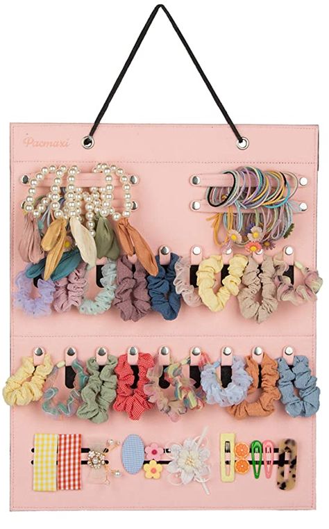 Diy Hair Accessories Organizer, Hair Organizer, Hair Tie Storage, Hair Clip Storage, Hair Clip Organizer, Clips For Hair, Hair Tie Holder, Hair Product Organization, Hair Accessories Holder