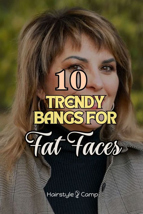 Bangs Styles for Fat Faces Face Bangs, Best Bangs, Hairstyles For Fat Faces, Chubby Face Haircuts, Chubby Face, Hairstyle For Chubby Face, Messy Hair Updo, Bangs For Women, Bangs For Round Face