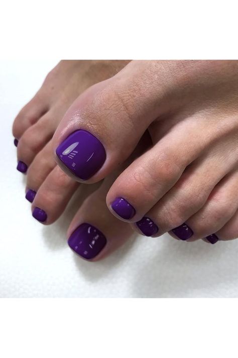 Dark Purple Press on Toenails Short,SXVME Glossy Fake Toe Nails Press on Toes Nails Glue on,Toe Acrylic Nails Fake Toenails,Stick on Toe Tails for Women in 24 PCS Toe Acrylic Nails, Purple Nails Short, Toe Acrylic, Purple Toe Nails, Purple Toes, Press On Toenails, Fake Toenails, Toes Nails, Nails Press