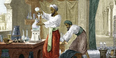 Ancient Medicine Art, Islam Learning, Father Of Psychology, Harun Al Rashid, Medieval Instruments, Art Personal Investigation, Medieval Medicine, Islamic Medicine, Potion Shop