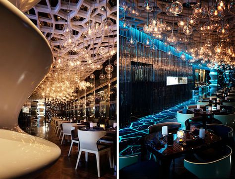 20 Of The World's Best Restaurant And Bar Interior Designs Luxury Bar Design, Bar Restaurant Design, Café Design, Ritz Carlton Hotel, Nightclub Design, Bar Interior Design, Luxury Bar, Bar Interior, Bar Design Restaurant