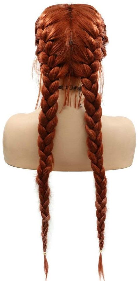 Ashlyn Banner, Festival Braid, Double Braids, Red Orange Hair, Pine Apple, Drag Wigs, Chemo Hair, Buy Wigs, Thick Braid