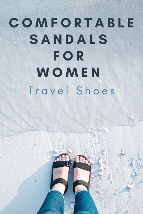 Comfortable Sandals for Women Comfort Sandals Women, Comfy Sandals Walking, Walking Sandals Women, Best Travel Sandals, Best Walking Sandals, Sandals For Walking, Comfortable Sandals For Women, Travel Outfit Spring, Outfit Europe