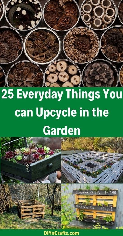 With a little creativity anything can be upcycled, we have collected the 25 most common things you can upcycle in your garden. Junk Garden Ideas Repurposed, Garden Upcycle Ideas, Unique Planter Ideas, Garden Upcycle, Unusual Planter, Upcycled Planter, Allotment Ideas, Upcycled Garden, Recycled Garden Art