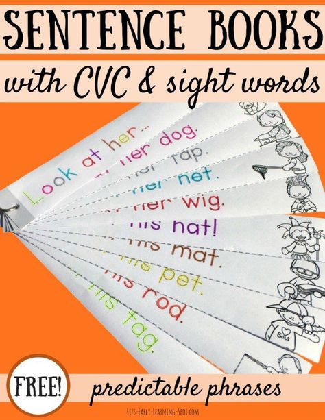 Pathways To Reading, Sentences Kindergarten, Sight Word Sentences, Practice Tracing, Learning Sight Words, Cvc Word, Sight Words Kindergarten, Sight Word Practice, Word Sentences