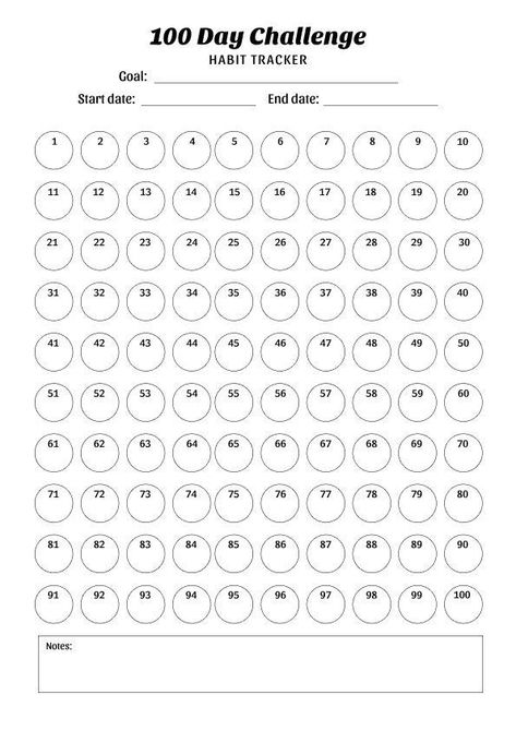 100 Day Challenge Tracker Template Printable Digital Download iPad 100 Days Of Productivity Challenge, Fit Challenge 30 Day, 100 Days Habit Tracker, Study Challenge Student, 100 Days Workout Challenge, 100 Day Tracker Printable Free, 100 Day Challenge Ideas, 100 Day Tracker, 100 Day Challenge Printable