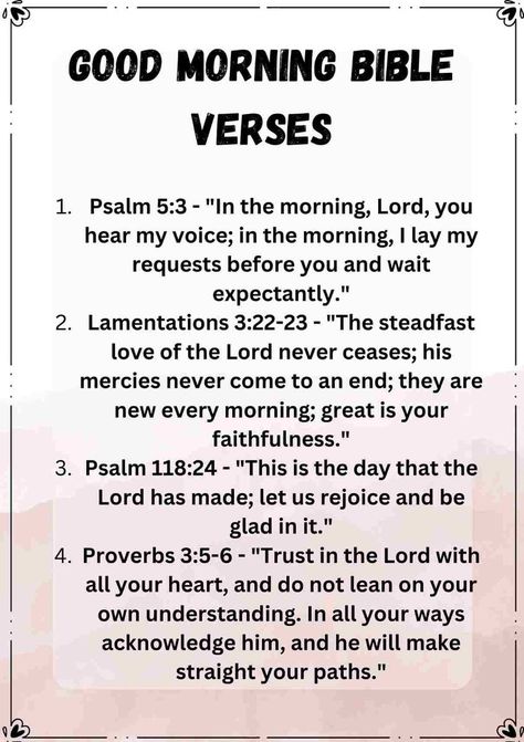 Daily Scriptures For Women, Good Day Greetings, Bible Verses To Read In The Morning, Morning Verses To Start Your Day, Morning Blessings Bible Verses, Bible Verse Of The Day Mornings, Good Morning Scripture Blessings, Morning Scriptures To Start Your Day, Morning Bible Verse To Start Your Day