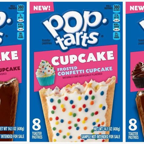 Toaster Pastries, Pop Tart Flavors, Tart Flavors, Breakfast Cupcakes, Frosted Lemonade, Confetti Cupcakes, Toaster Pastry, Pop Tart, Chips Ahoy