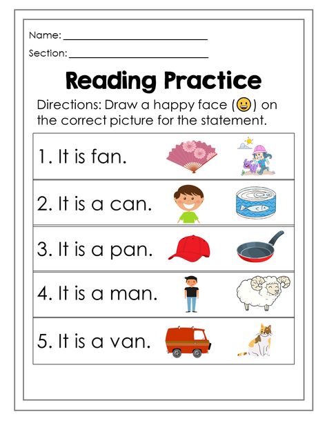 Sentence Reading Worksheets for Kindergarten and Grade 1 – Free Grade School Worksheets Sight Words Writing Worksheets, Kindergarten Phonics Worksheets Free Printables, Make Sentences Worksheet 1st Grades, Pp1 Worksheets, Reading Worksheets For Kindergarten, Phonic Worksheet, Cvc Sentences, Reading Practice Worksheets, Phonics Worksheets Free