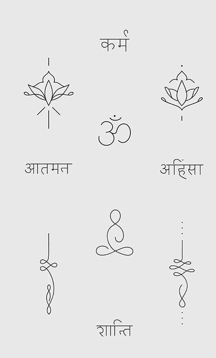 Tattoos About Universe, Mini Spiritual Tattoos, Lotus Yoga Tattoo, Yoga Inspired Tattoos, Yoga Tattoos For Women, Yoga Tattoo Ideas, Wish Tattoo, Buddhist Tattoos, Namaste Tattoo