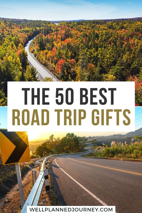 Are you looking for the perfect gift idea for your favorite road trippers? Don't miss this guide on the 50 best road trip gifts to give in 2022! Road Trip Care Package, Road Trip Gift Basket Ideas, Road Trip Gift Basket, Road Trip Gifts, Usa Road Trips, Care Package Ideas, Chasing Sunsets, Hiking National Parks, Long Road Trip