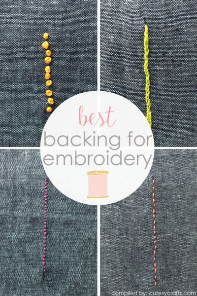 How To Protect The Back Of Embroidery On Clothes, Backing Embroidery On Clothes, How To Back Embroidery On Clothes, Backing For Embroidery, Embroidery Backing Fabric, How To Finish The Back Of Embroidery, Sweater Hand Embroidery, Clothing Embroidery Diy Tutorials, Embroidery On Clothes Diy