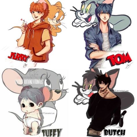 Tom And Jerry Human Version, Disney Characters As Humans, Doflamingo Wallpaper, Sejarah Asia, Characters As Humans, Cartoon Characters As Humans, Tom And Jerry Cartoon, Anime Vs Cartoon, Tom Y Jerry