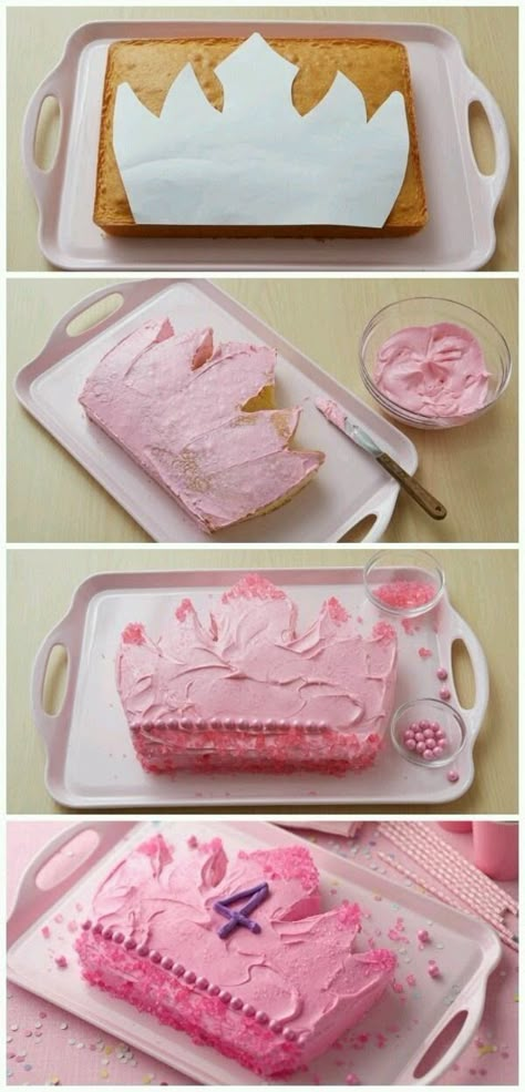 Princess Crown Cake, Birthday Recipes, Princesa Real, Cake Templates, Crown Cake, Pink Crown, Sweets Cake, Royal Princess, Princess Birthday Party