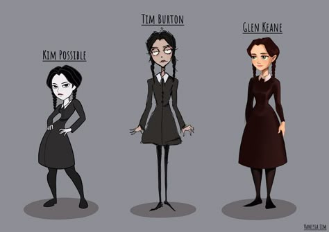 ArtStation - Wednesday Addams Style Challenge , Vanessa Lim