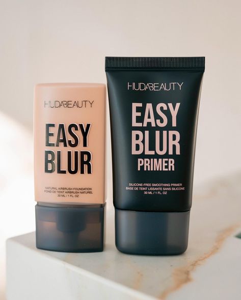 Say hello to the new @hudabeauty Easy Blur Foundation, the ultimate no-filter-needed foundation for a flawless, ultra-blurred complexion! I’ve been using this weightless, buildable blur that makes me feel more beautiful than ever! Formulated with 1.5% Niacinamide & pore-blurring Silica, it delivers the most dreamy, airbrushed finish. ⁣ ⁣ Apply the Easy Blur Silicone-Free Smoothing Primer with your fingers, then blend the foundation with the Huda Beauty Base Brush for the ultimate flawless loo... Easy Blur Huda Beauty, Nyx Blur Foundation, Hourglass Ambiet Fluid Foundation Shade 2, Huda Beauty Blur Foundation, Airbrush Flawless Foundation, Flawless Filter, Airbrush Foundation, Body Fitness, Huda Beauty