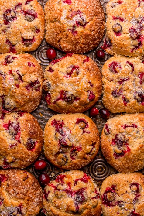 Cranberry Orange Muffin Recipe, Orange Muffin Recipe, Cranberry Orange Scones, Baker By Nature, Cranberry Orange Muffins, Orange Muffins, Cranberry Muffins, Low Carb Muffins, Muffin Bread