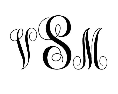 "VSM" in Monogram KK font. Circle Monogram Font Free, Cricut Monogram Font, Monogram Generator, Fonts Alphabet Handwritten, Christmas Fonts Alphabet, Free Monogram Fonts, Monogram Letter S, Monogram Maker, Fonts Cricut