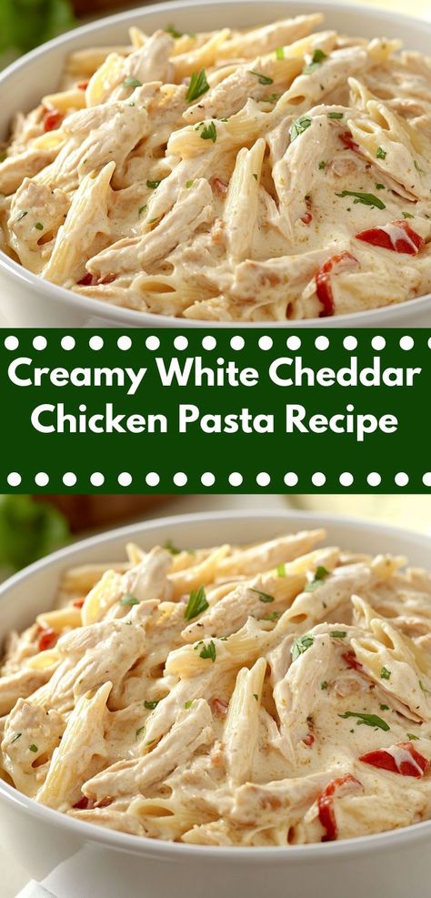 Savor the richness of creamy white cheddar chicken pasta. This recipe features perfectly cooked chicken and pasta, all enveloped in a luscious cheese sauce, creating a hearty and satisfying meal. White Cheddar Chicken Pasta, Cheddar Chicken Pasta, White Cheddar Sauce, Cheddar Sauce, Chicken Pasta Dishes, Ground Beef Casserole Recipes, Cheddar Chicken, Beef Casserole Recipes, Ground Beef Casserole