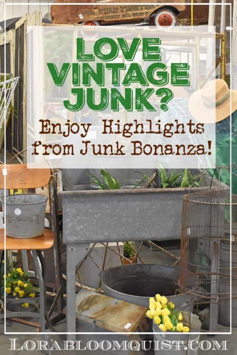 Vintage Repurposed Items Upcycling, Junk Decor Vintage, Flea Market Decorating Funky Junk, Decorating With Vintage Crocks, Crock Decorating Ideas, Upcycled Antiques, Antique Shop Display Ideas, Repurposed Items Upcycling, Decorating With Junk