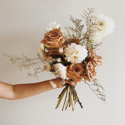 Earth Tone Wedding, Neutral Wedding Flowers, Bouquet Rose, Bridal Bouquet Fall, Boho Bouquet, Brown Wedding, Fall Wedding Bouquets, Fall Wedding Flowers, Wedding Flower Inspiration