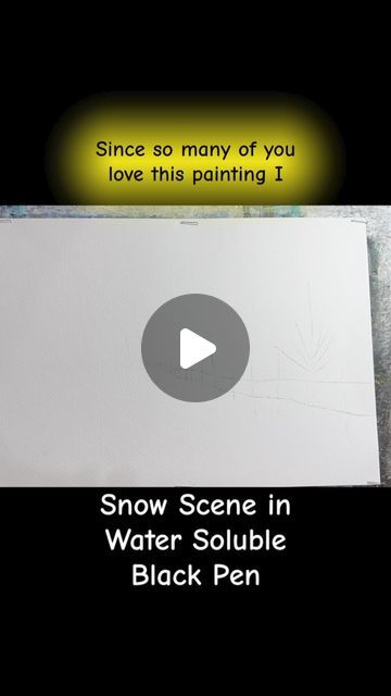 The Artery Art Shop and Classes on Instagram: "As so many of you loved the snow scene in black water soluble pen from last week’s classes, I thought I’d show you a quick how to of it!" Watercolor Snow Scenes, Black Water, Snow Scenes, Snow Day, Art Journaling, The Snow, Art Shop, Pen, Water