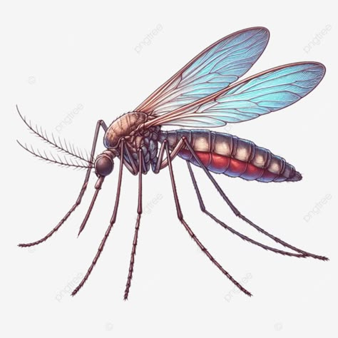 realistic cartoon illustration of a mosquito Mosquito Clipart, Mosquito Illustration, Mosquito Art, Cute Mosquito, Mosquito Cartoon, Mosquito Drawing, Insect Character, Insects Drawing, Cartoon Mosquito