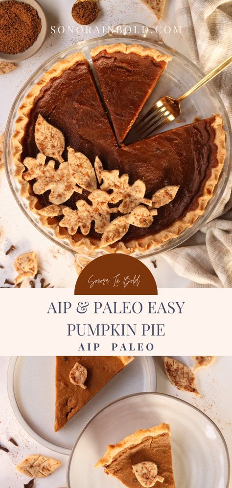 Aip Pie Crust Recipe, Paleo Pumpkin Pie Filling, Aip Pie Crust, Aip Pumpkin Dessert Recipes, Paleo Pumpkin Pie Recipe, Paleo Sweet Potato Pie, Egg Free Thanksgiving Dessert, Aip Pumpkin Recipes, Aip Recipes Easy