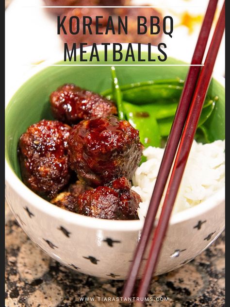 Korean Bbq Meatballs, Korean Meatballs, Dinner Meatballs, Finger Foods For Party, Asada Marinade, Barbecue Meatballs, Carne Asada Marinade, Bbq Meatballs, Tasty Meatballs