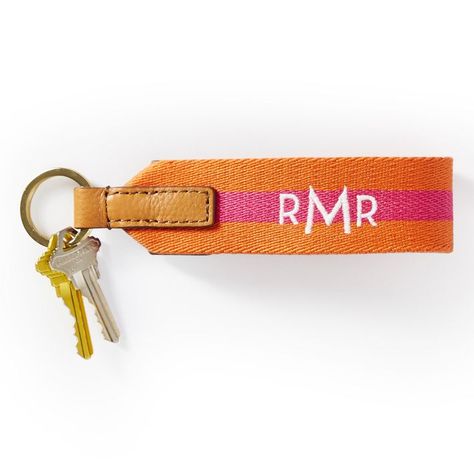 Loop Twill Keychain | Mark and Graham Vintage Bedroom Furniture, Monogram Keychain, Mark And Graham, Cute Little Things, Cool Gifts, Gift Guide, Monogram