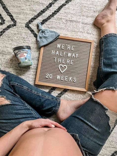 Half Baked 20 Weeks Pregnant, 20 Week Photo Shoot, 20 Weeks Photoshoot, Pregnancy Update Pictures, Half Baked Pregnancy Photo Diy, Weekly Bump Pictures Photo Ideas, Half Backed Pregnancy Photo, 20 Week Bump Pictures, Halfway Through Pregnancy Pictures